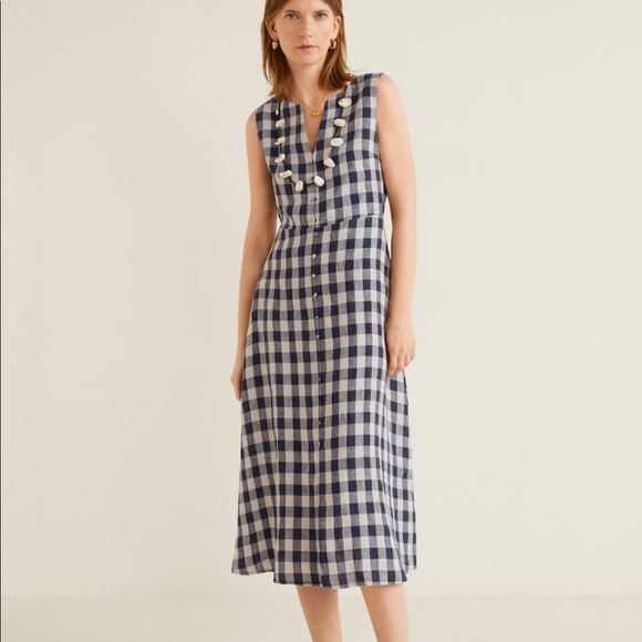 Mango summer Vichy check dress - Picture 8 of 8